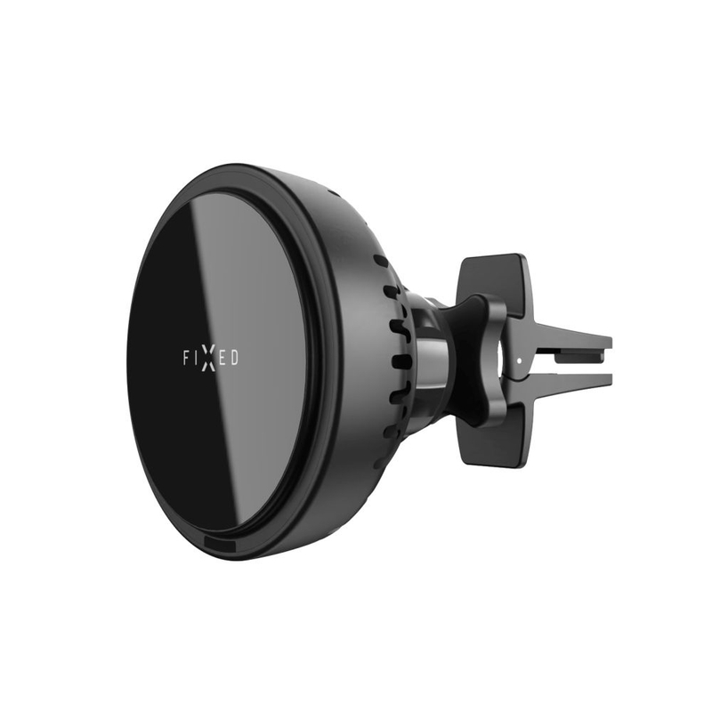 Držák s bezdrátovým nabíjením a aktivním chlazením FIXED MagCool s uchycením MagSafe černý 15W