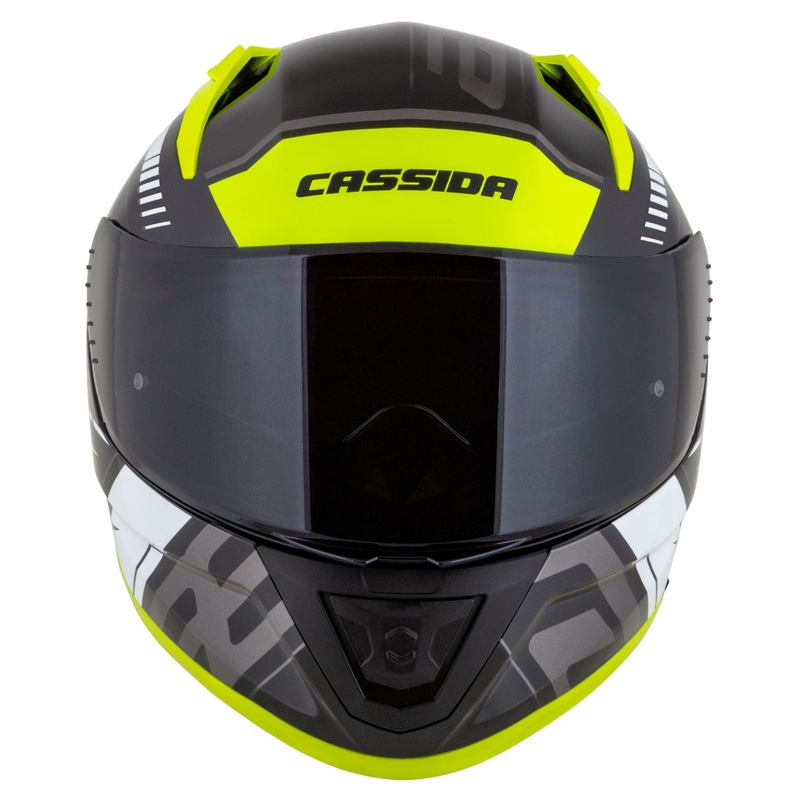 Cassida Aero Drome zárt motoros sisak fekete-fluo sárga-fehér-szürke-