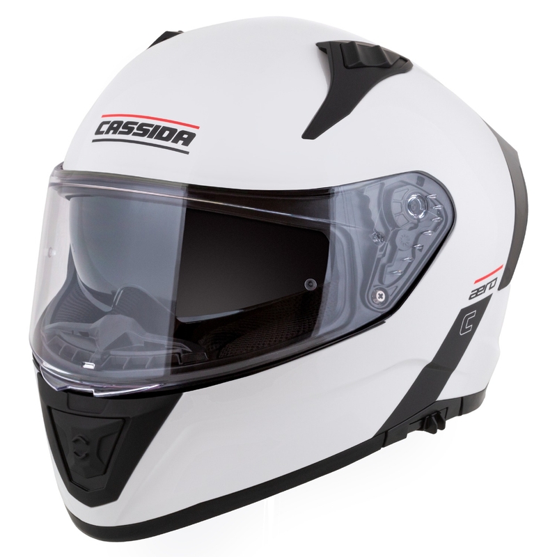 Cassida Aero zárt motorkerékpár sisak matt fehér-fekete