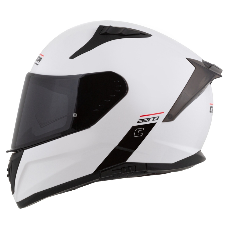 Cassida Aero zárt motorkerékpár sisak matt fehér-fekete