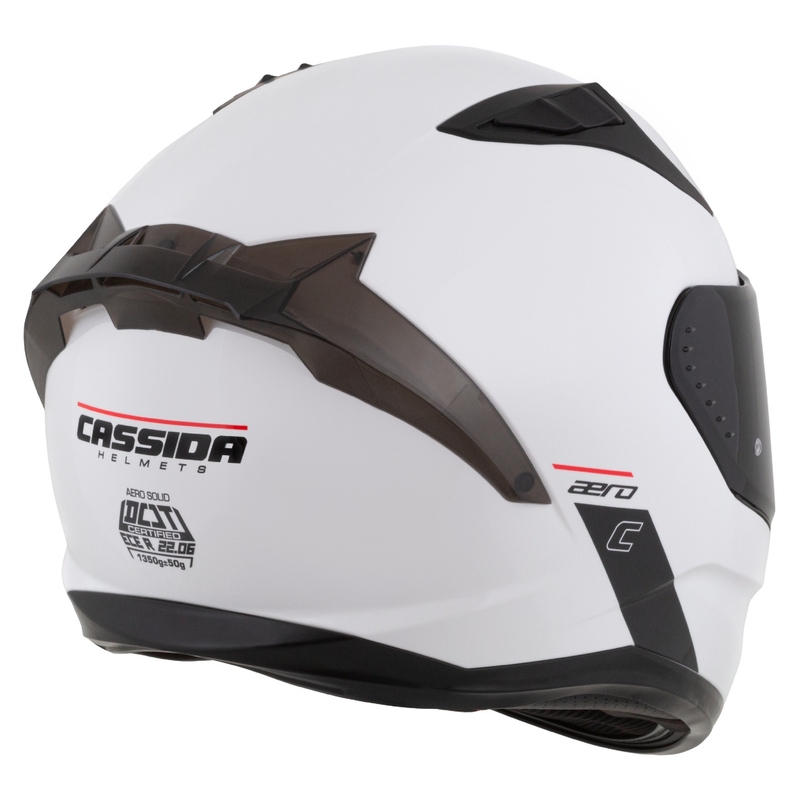 Cassida Aero zárt motorkerékpár sisak matt fehér-fekete