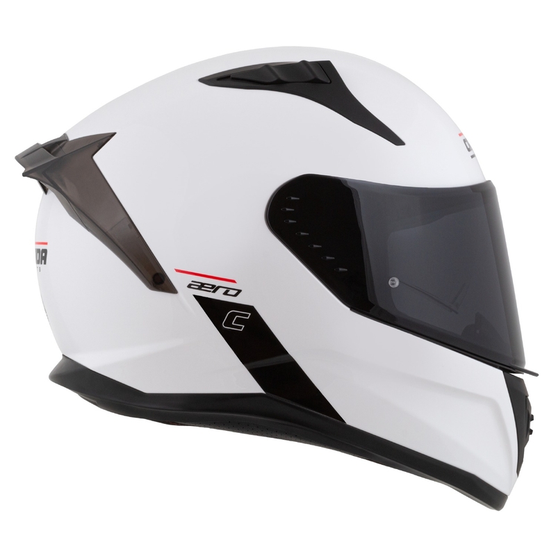Cassida Aero zárt motorkerékpár sisak matt fehér-fekete
