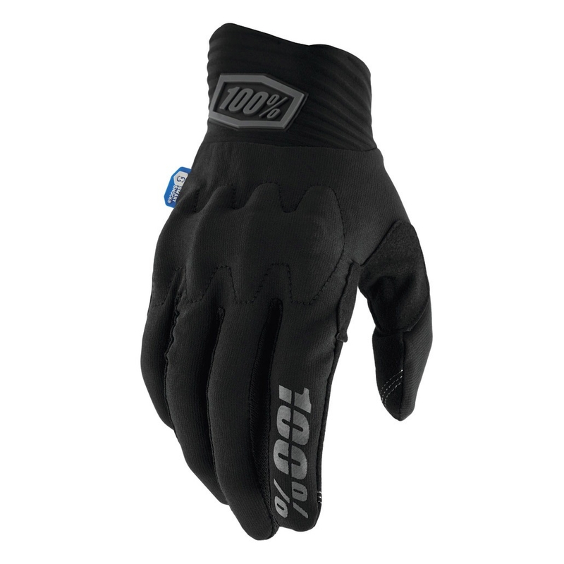 100% Cognito Smart Shock motocross kesztyű fekete