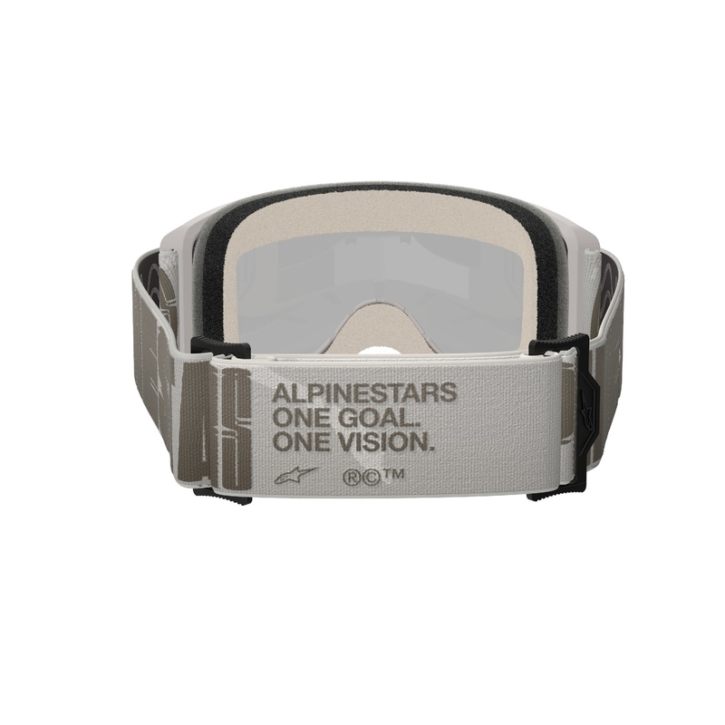 Alpinestars Vision 5 Hollow motokrossz szemüveg homok, arany tükrös plexivel