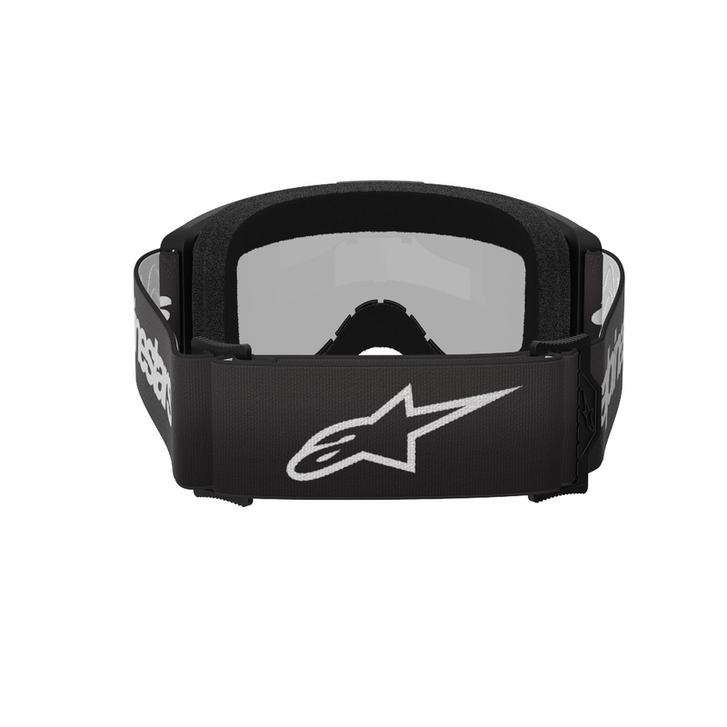 Alpinestars Vision 3 Wordmark motokrossz szemüveg fekete, ezüst tükrös plexivel