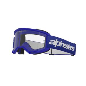 Alpinestars Vision 3 Wordmark motokrossz szemüveg kék, átlátszó plexivel