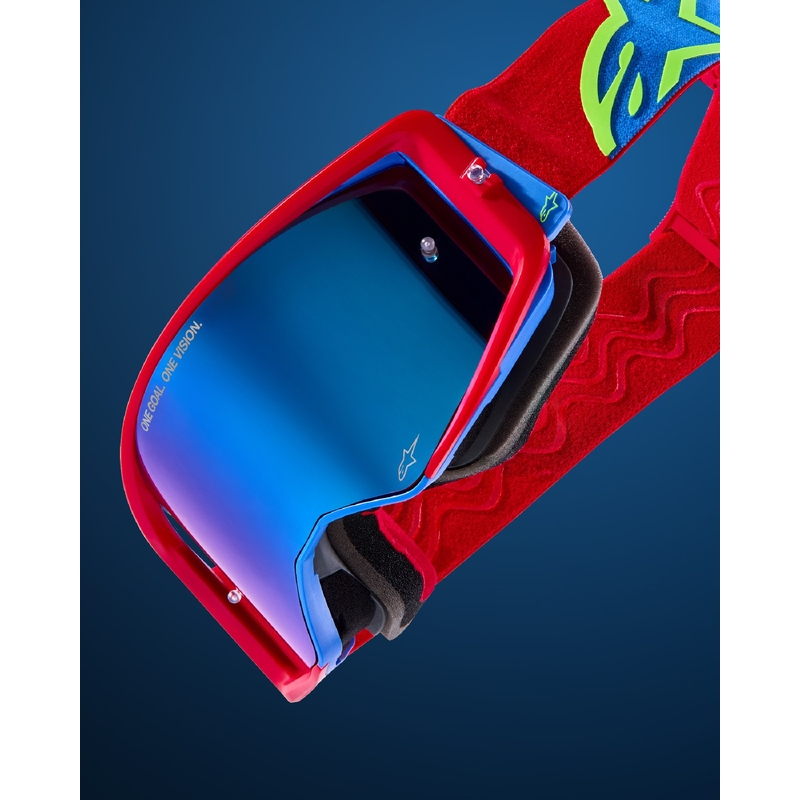 Alpinestars Supertech Corp motocross szemüveg fekete-szürke, ezüst plexivel