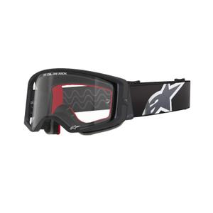 Alpinestars Supertech Corp motocross szemüveg fekete-szürke, átlátszó plexivel