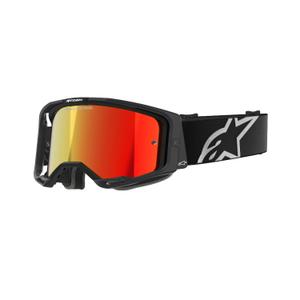 Alpinestars Vision 8 Corp motocross szemüveg fekete, tükörpiros plexivel