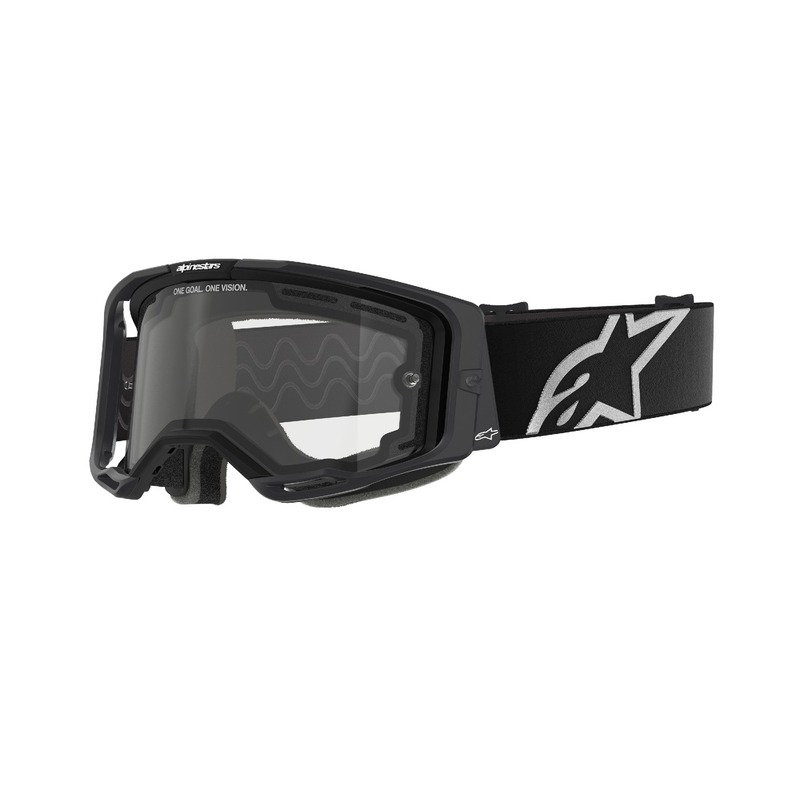 Alpinestars Vision 8 Corp motokrossz szemüveg fekete, dupla antifog átlátszó plexivel
