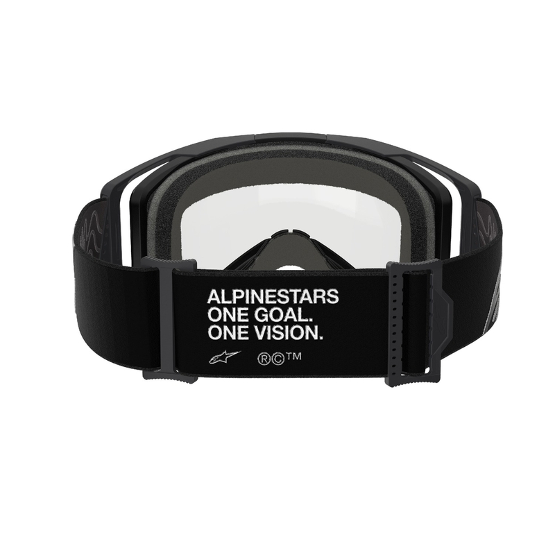 Alpinestars Vision 8 Corp motokrossz szemüveg fekete, dupla antifog átlátszó plexivel