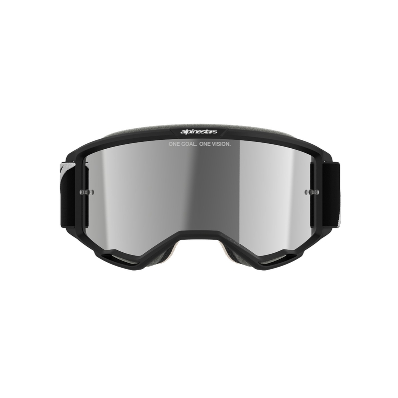 Alpinestars Vision 5 Corp motocross szemüveg fekete, tükörezüst plexivel