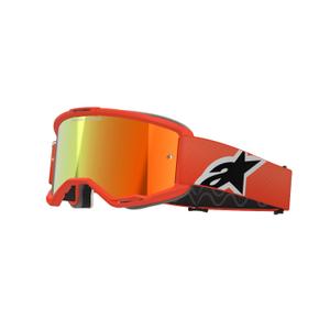 Alpinestars Vision 5 Corp motocross szemüveg narancssárga, tükörpiros plexivel