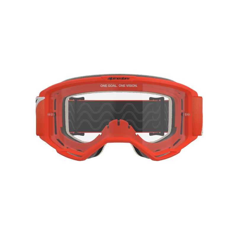 Alpinestars Vision 5 Corp motocross szemüveg narancssárga, átlátszó plexivel