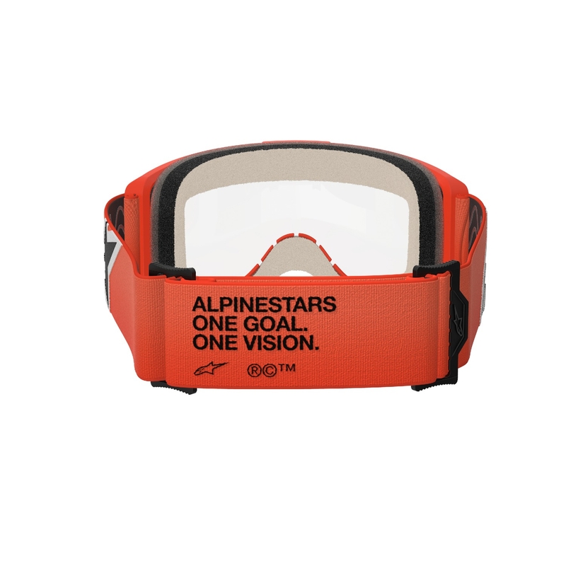 Alpinestars Vision 5 Corp motocross szemüveg narancssárga, átlátszó plexivel