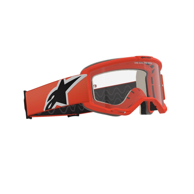Alpinestars Vision 5 Corp motocross szemüveg narancssárga, átlátszó plexivel