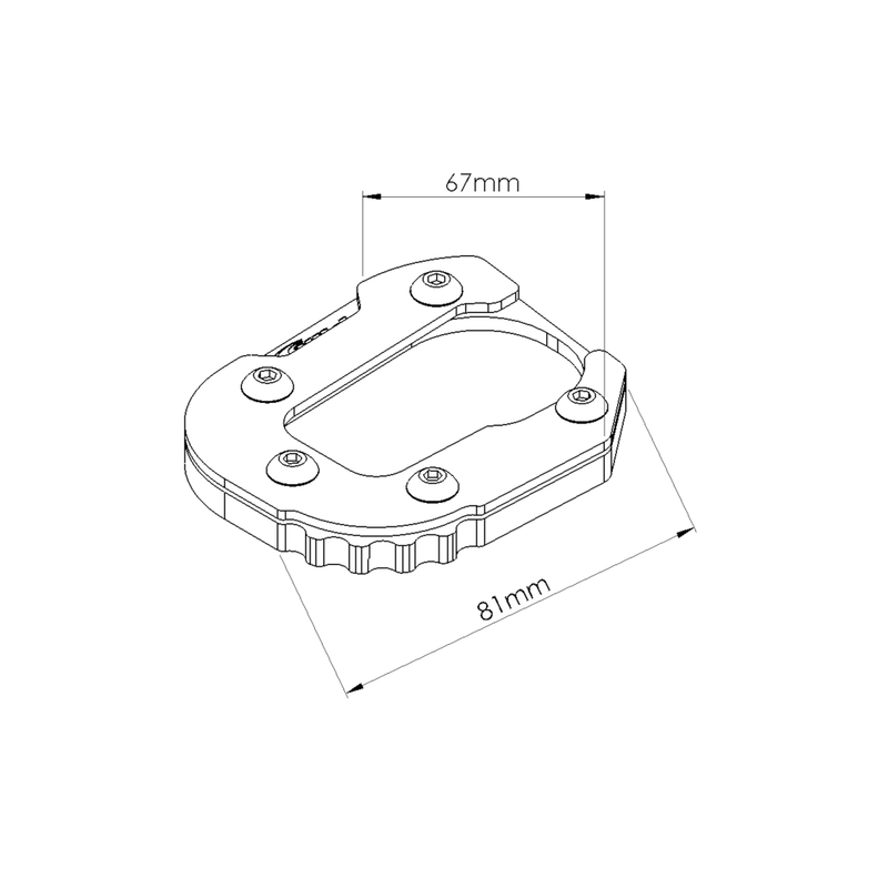 Kickstand extension PUIG fekete