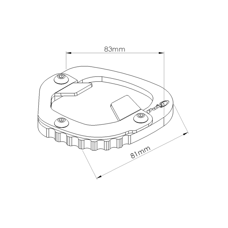 Kickstand extension PUIG fekete