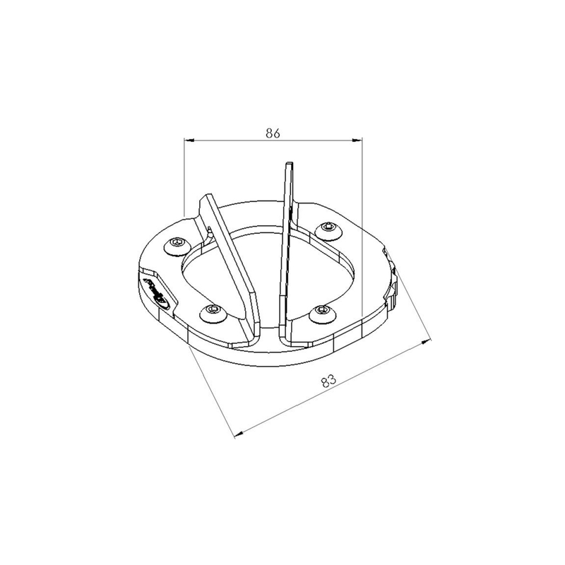 Kickstand extension PUIG fekete
