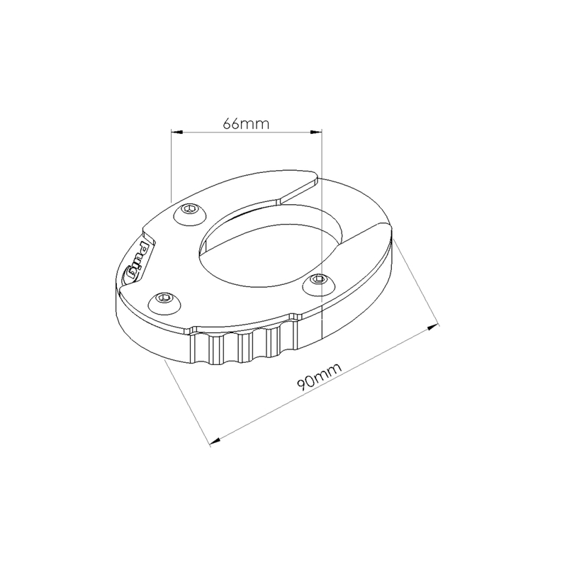 Kickstand extension PUIG fekete