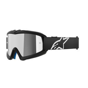 Alpinestars Vision Youth Corp gyerek motocross szemüveg fekete, tükörezüst plexivel
