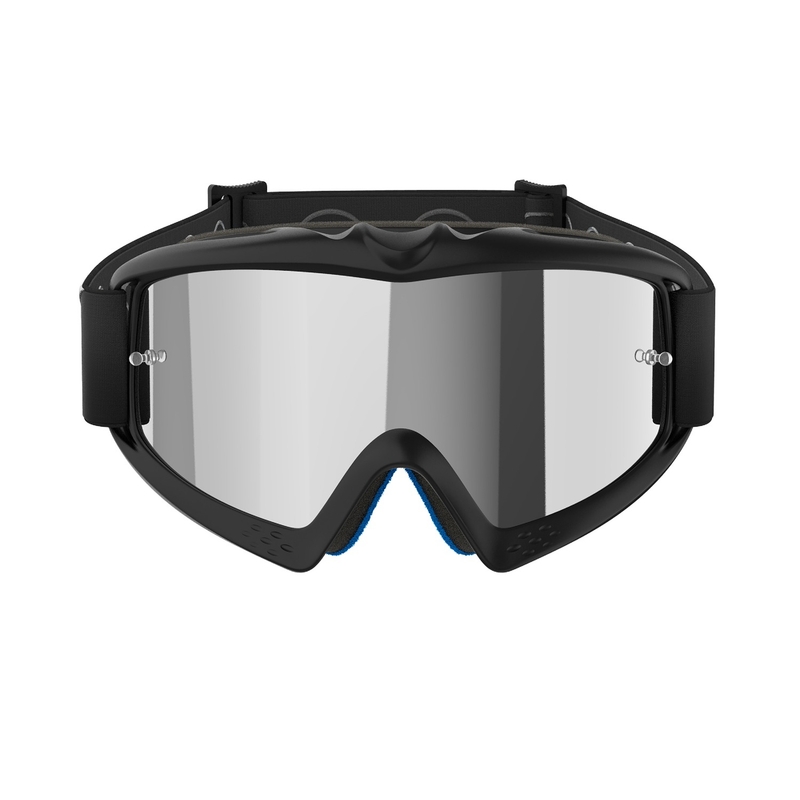 Alpinestars Vision Youth Corp gyerek motocross szemüveg fekete, tükörezüst plexivel
