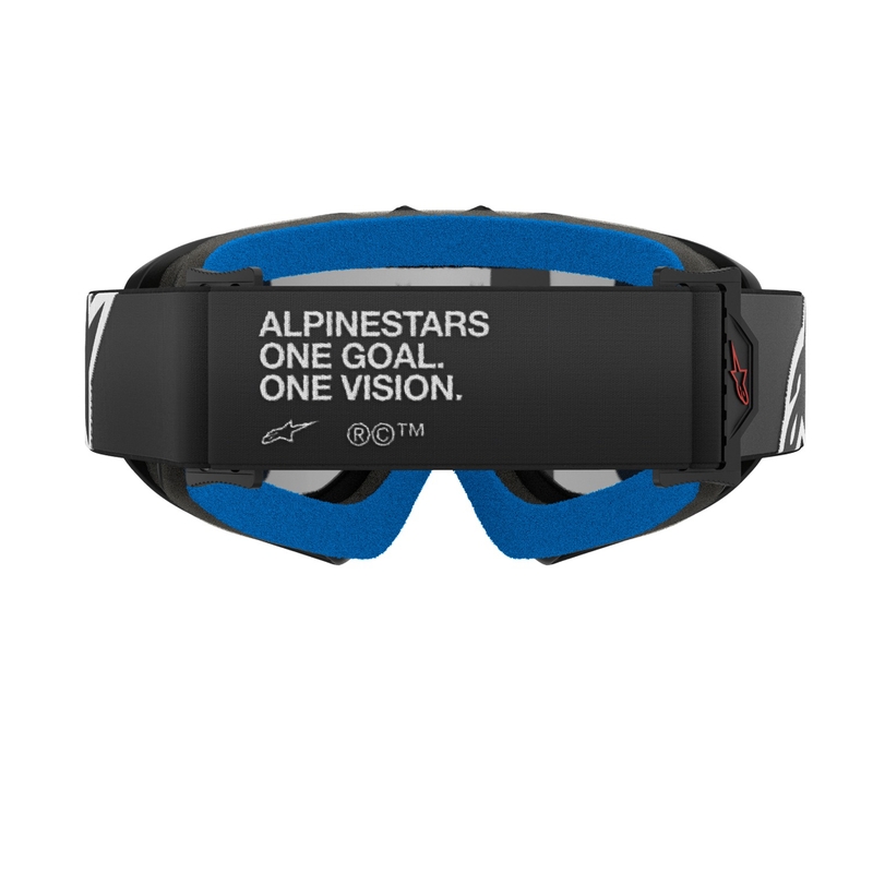 Alpinestars Vision Youth Corp gyerek motocross szemüveg fekete, tükörezüst plexivel