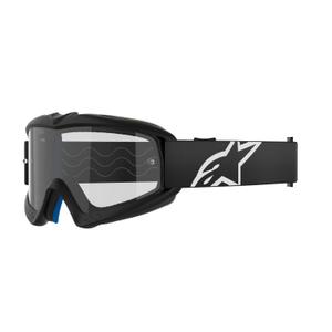 Alpinestars Vision Youth Corp gyerek motocross szemüveg fekete, átlátszó plexivel
