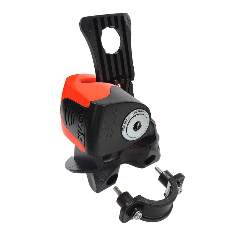 Tárcsafék zár riasztóval KOVIX KS6 narancs