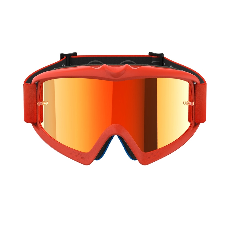 Alpinestars Vision Youth Corp gyerek motocross szemüveg narancssárga, tükörpiros plexivel