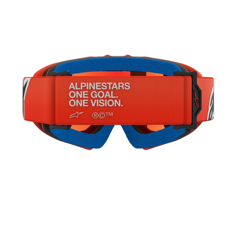 Alpinestars Vision Youth Corp gyerek motocross szemüveg narancssárga, tükörpiros plexivel
