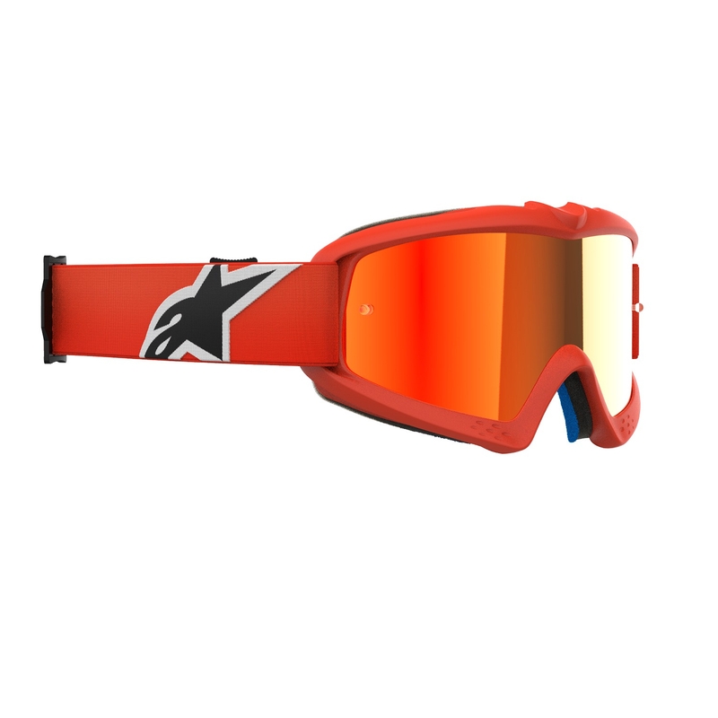 Alpinestars Vision Youth Corp gyerek motocross szemüveg narancssárga, tükörpiros plexivel