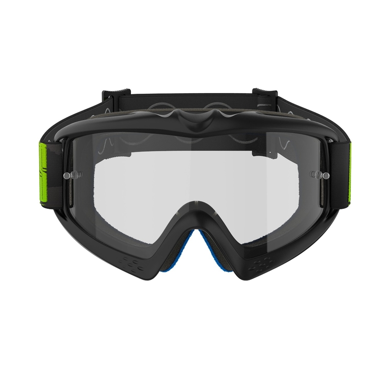 Alpinestars Vision Youth Hollow gyerek motocrossz szemüveg  fekete-antracit-fluo sárga, átlátszó plexivel