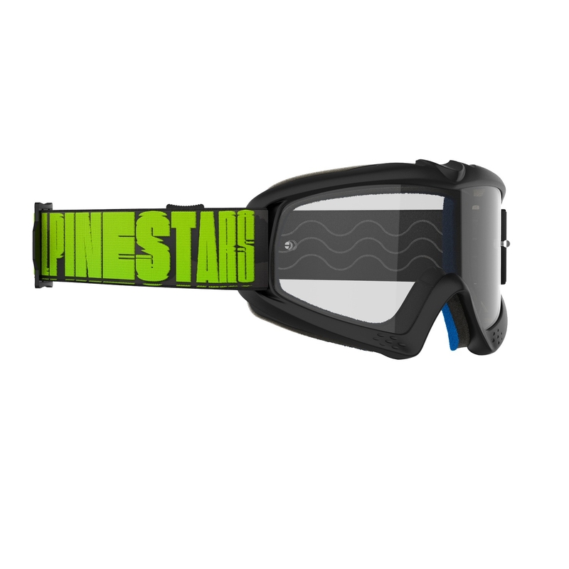Alpinestars Vision Youth Hollow gyerek motocrossz szemüveg  fekete-antracit-fluo sárga, átlátszó plexivel