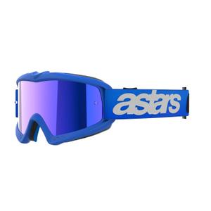 Alpinestars Vision Youth Blaze gyerek motocrossz szemüveg kék, tükörkék plexivel