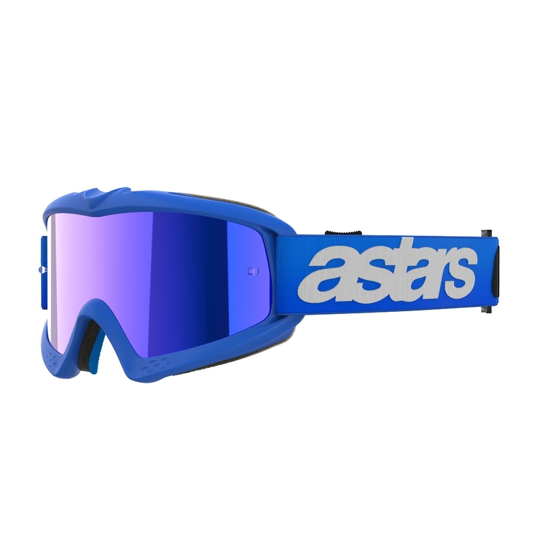 Alpinestars Vision Youth Blaze gyerek motokrossz szemüveg kék, tükörkék plexivel
