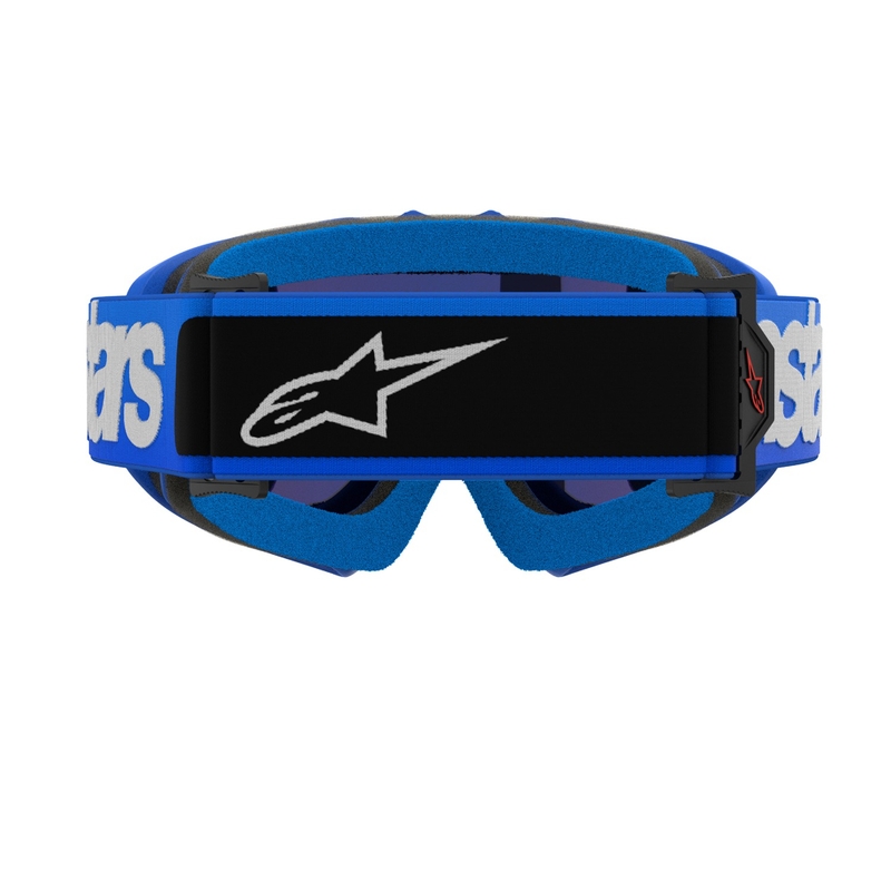 Alpinestars Vision Youth Blaze gyerek motokrossz szemüveg kék, tükörkék plexivel