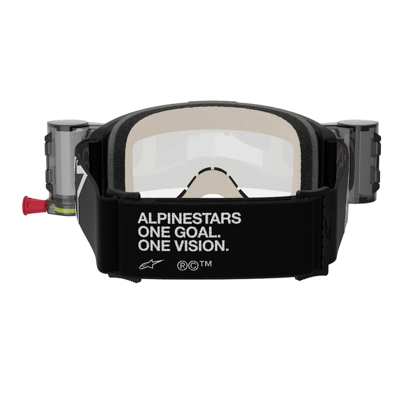 Alpinestars Vision 5 Corp ROLL-OFF Wide Vision motokrossz szemüveg fekete, átlátszó plexivel