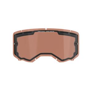 Plexi az Alpinestars Vision 8/5/3 dupla antifog szemüveghez, narancssárga-barna-afterburn