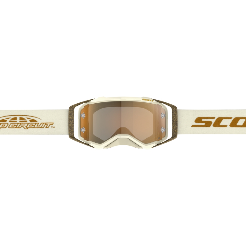 SCOTT Prospect PRO Circuit AMP motokrossz szemüveg bézs-barna, arany plexivel