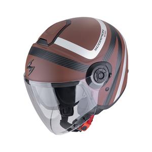 Scorpion EXO-CITY II RIVA nyitott motorkerékpár sisak matt barna-ezüst