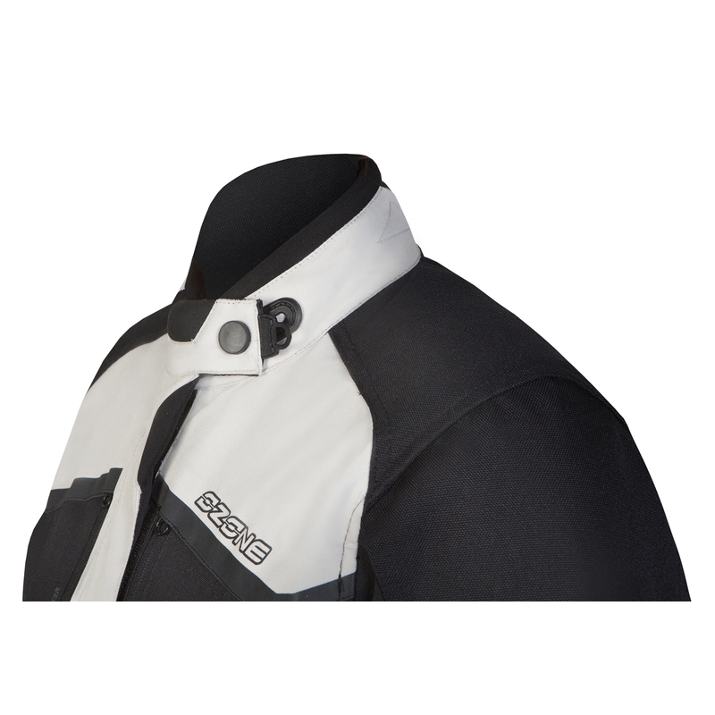 Női motoros dzseki Ózon Felfedező II Szürke-Fekete Akció kiárusítás