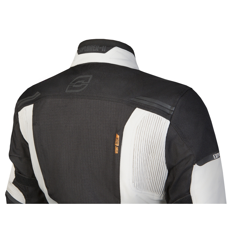 Női motoros dzseki Ózon Felfedező II Szürke-Fekete Akció kiárusítás