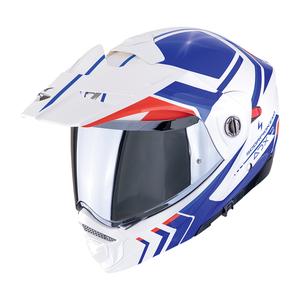 Scorpion ADX-2 LEWIS felnyitható bukósisak fehér-kék-piros