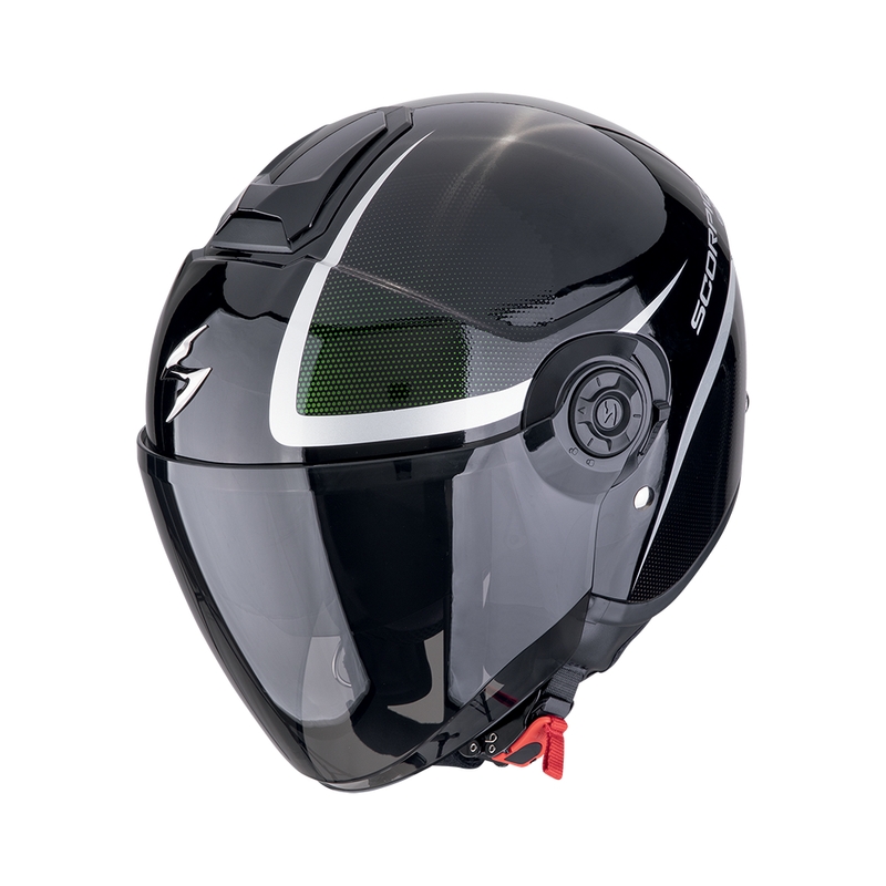 Scorpion EXO-CITY II INTERCITY nyitott motoros bukósisak fekete chameleon kiárusítás