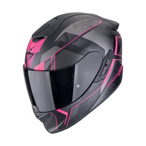 Beépített motoros sisak Scorpion EXO-1400 EVO II AIR INTENSIO matt fekete-rózsaszín