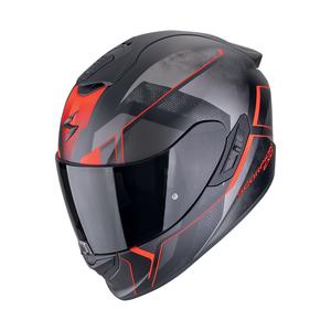 Scorpion EXO-1400 EVO II AIR INTENSIO zárt motoros bukósisak matt fekete-piros