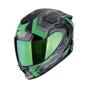 Scorpion EXO-1400 EVO II AIR LINART zárt motoros bukósisak fekete-zöld