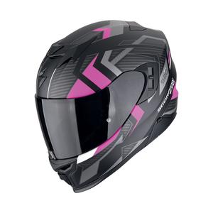 Scorpion EXO-520 EVO AIR SENSUS zárt motoros bukósisak matt fekete-rózsaszín