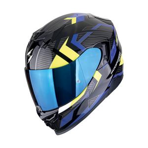 Scorpion EXO-520 EVO AIR SENSUS zárt motoros bukósisak fekete-kék-fluo sárga